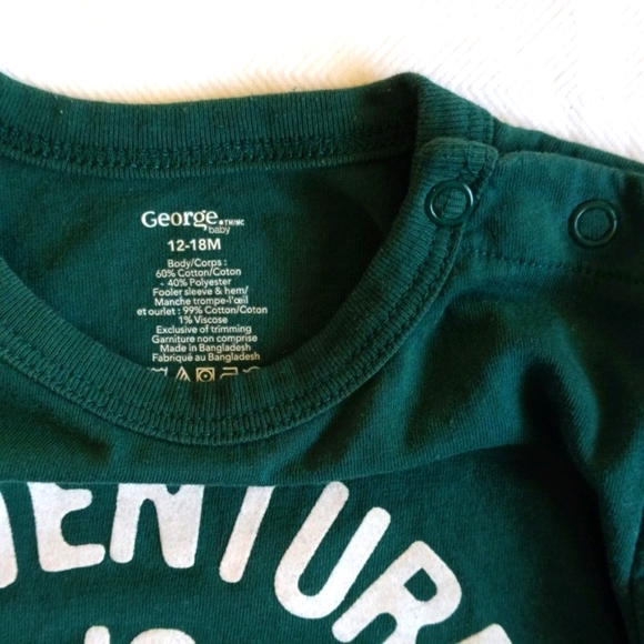 3-pack mixed brands graphic long sleeve shirt bundle lot 12-18 months baby boy - Picture 4 of 11